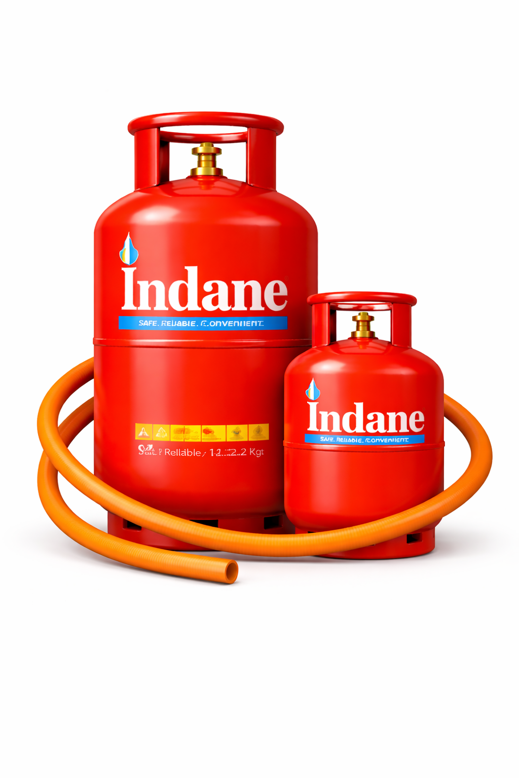 Indane LPG Cylinders with Hose